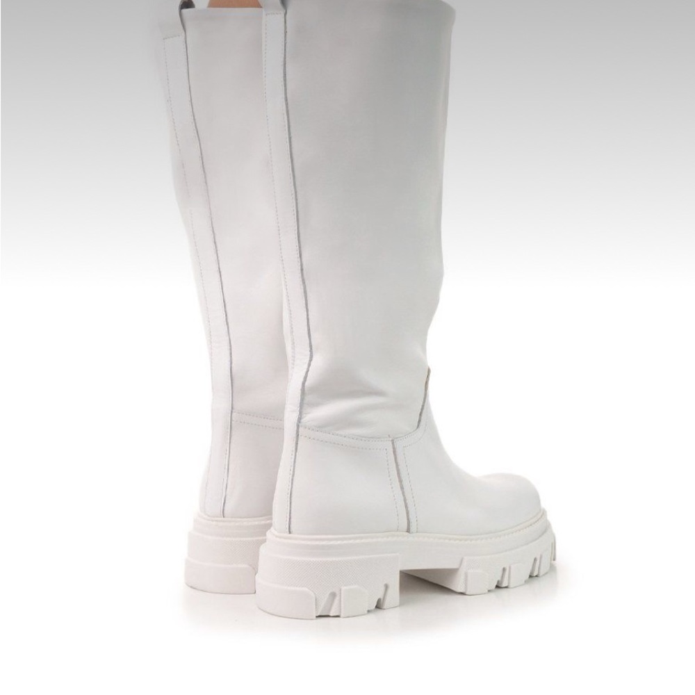 White Women's Knee-High Boots